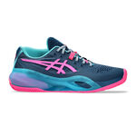 Chaussures de padel ASICS ASICS Gel-Resolution X Chaussures Padel Hommes-Bleu Petrol, Pink