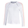 Sunset Spin Haut Manches Longues Femmes-Blanc,Orange