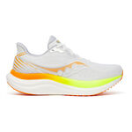 Chaussures de running Saucony Saucony Triumph 23 Chaussure de running sans stabilisateurs Femmes-blanc, jaune citron