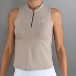 Padelbekleidung Endless Endless Glam D&eacute;bardeur tank top Femmes-beige
