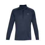 V&ecirc;tements Under Armour Under Armour Tech 2.0 Half-Zip Haut Manches Longues Hommes-Bleu Fonc&eacute;,Gris Clair
