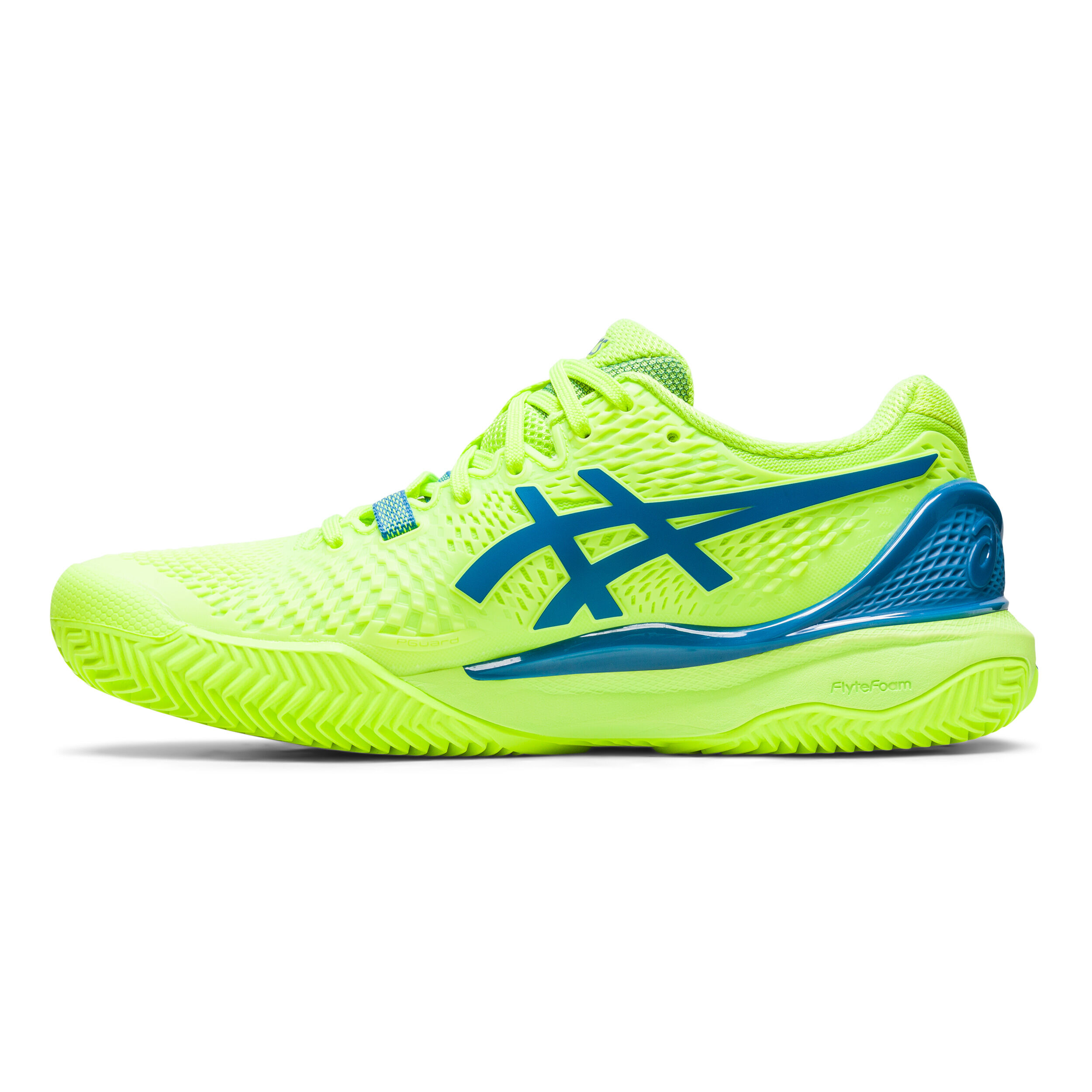 Asics bleu et vert fluo 2025