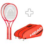 Lot De Raquettes HEAD 2x Radical MP 2025 plus Schlägertasche