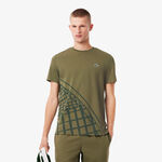 V&ecirc;tements Lacoste Lacoste T-shirt Hommes-Vert Olive