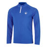 Big Serve 1/4 Zip Haut manches longues Hommes - bleu, blanc