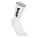 V&ecirc;tements de tennis Wilson Wilson Crew Chaussettes de tennis Unisex-blanc, bleu fonc&eacute;
