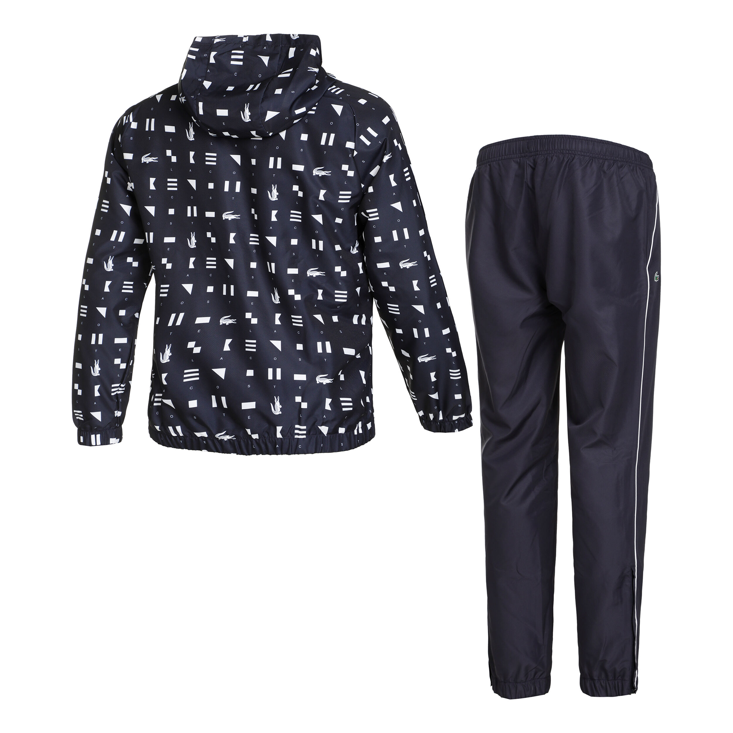 Survetement lacoste bleu blanc noir new arrivals