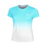 Crew Gradiant T-shirt Filles-Turquoise,Blanc
