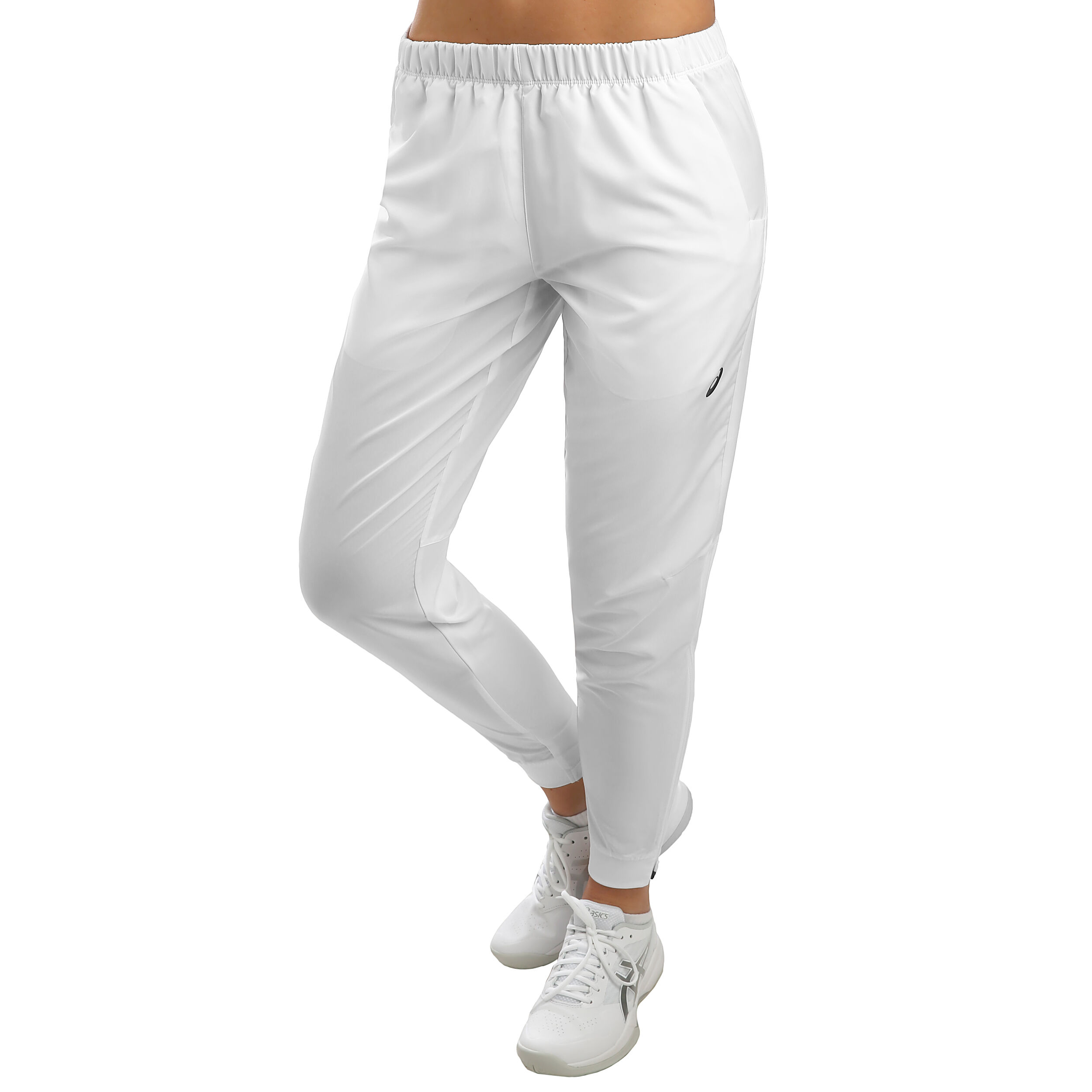 Buy ASICS Practice Pantalon Survetement Femmes Blanc Noir online Tennis Point BE