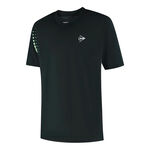 V&ecirc;tements de tennis Dunlop Dunlop Game T-shirt Hommes-noir, vert