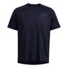 Tech Textured T-shirt Hommes-Bleu Foncé