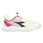 Chaussures de tennis Diadora Diadora Speed Blushield Fly 4+ Chaussures Toutes Surfaces Femmes-Blanc,Jaunes Fluo