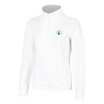 V&ecirc;tements Quiet Please Quiet Please Create Troyer Sweat-shirt Femmes-Blanc,Bleu Petrol