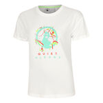 V&ecirc;tements Quiet Please Quiet Please Wild Sketchy T-shirt Femmes-Blanc,Multicouleur