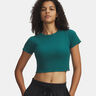 Rival Rib Baby T-shirt Femmes-vert, blanc