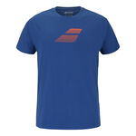 V&ecirc;tements Babolat Babolat Exercise Big Flag T-shirt Hommes-Bleu