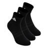 Essentials Ankle 3P Chaussettes de tennis - Pack de 3 Unisex-noir