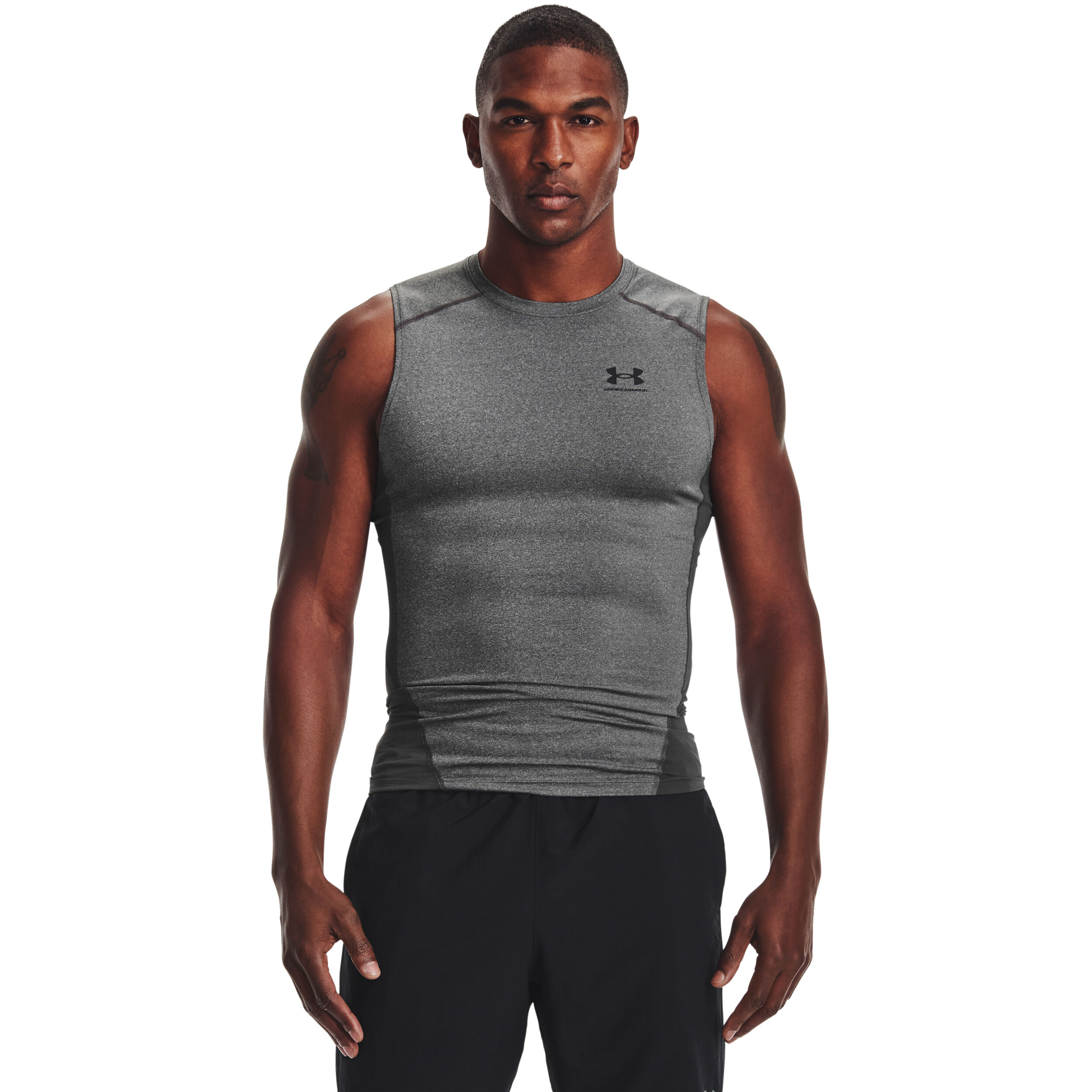 Buy Under Armour Heatgear Armour Debardeur Tank Top Hommes Gris Fonce Gris online Tennis Point BE
