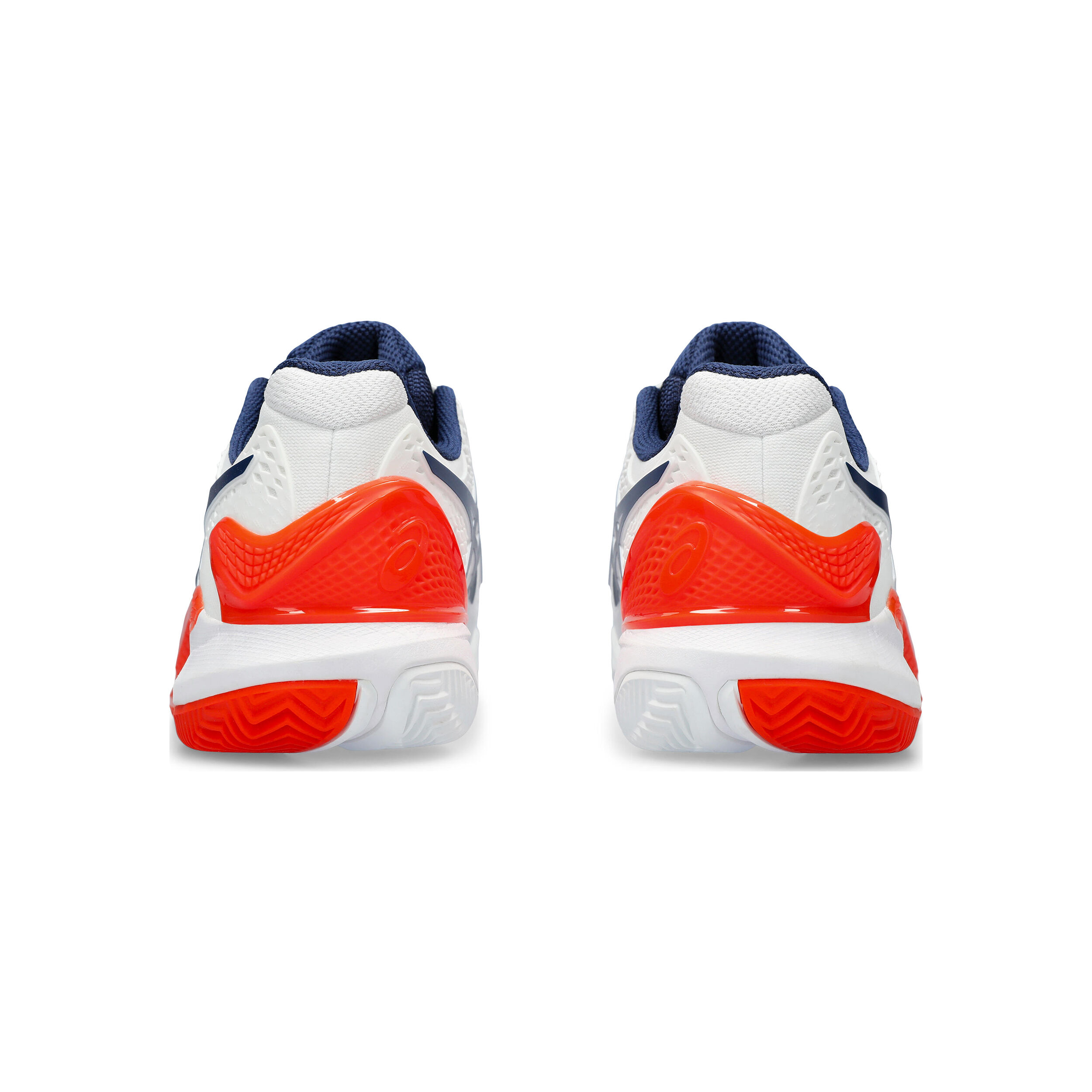 Asics blanc orange online
