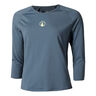 Stripes Haut manches longues Femmes - bleu, 