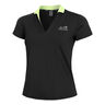 Onyx Sleeves Polo Femmes - noir, vert