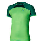 V&ecirc;tements de tennis Mizuno Mizuno T-shirt Hommes-vert fluo