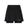 Club Basic Long Jupe Femmes-Noir,Argent