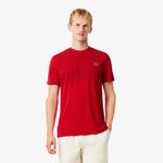 V&ecirc;tements Lacoste Lacoste Novak Djokovic T-shirt Hommes-rouge