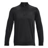 Quarter Half-Zip Haut Manches Longues Hommes-Noir