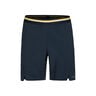 Performance Shorts Hommes-Bleu Fonc&eacute;,Jaune Dor&eacute;