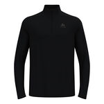 V&ecirc;tements Odlo Odlo Essential 1/2 Zip Maillot de course Hommes-noir, noir