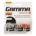 Surgrips Gamma Gamma  Safari  zebra, leopard, tiger Pack de 3 - blanc