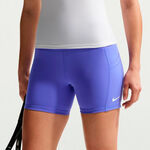 V&ecirc;tements de tennis Nike Nike Court Dri-Fit Ball Short avec poche-balles Femmes-bleu