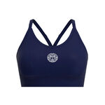 V&ecirc;tements BIDI BADU BIDI BADU Crew Low Support Strappy Soutien-gorge Sport Femmes-Bleu Fonc&eacute;