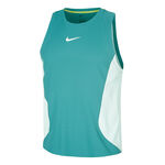 V&ecirc;tements Nike Nike Court Dri-Fit Advantage Slam D&eacute;bardeur Tank Top Hommes-Bleu Petrol, Blanc
