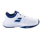 Chaussures de tennis Babolat Babolat SFX 4 Chaussure Terre Battue Hommes-Blanc,Bleu Fonc&eacute;