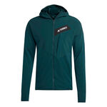 Vêtements adidas adidas Terrex TRK ClimaWarm Fleece Veste Running Hommes-Vert