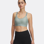 V&ecirc;tements Under Armour Under Armour Infinity Mid 2.0 Soutien-gorge Sport Femmes-Vert