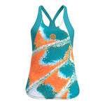 V&ecirc;tements BIDI BADU BIDI BADU Melbourne 2025 D&eacute;bardeur Tank Top Femmes-Bleu Petrol, Orange