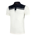 Vêtements De Tennis Wilson M All Seasons Polo Stripe Classic Navy/Sandrift Stripe