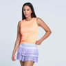 Twist Front D&eacute;bardeur Tank Top Femmes-Orange