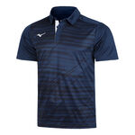 Vêtements de tennis Mizuno Mizuno Chiba Polo Hommes-Bleu Foncé