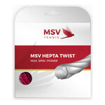 Cordages De Tennis MSV Hepta - Twist 12m rot