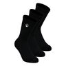 Performance Long Chaussettes De Tennis Pack De 3-Noir