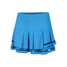 Long Pleat Tier Jupe Femmes-Bleu,Noir