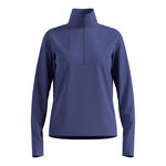 Vêtements Odlo Odlo Essential Thermal Midlayer 1/2 Zip Maillot De Course Femmes-Bleu