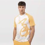 Vêtements HEAD HEAD Performance Mc New York T-shirt Hommes-Blanc,Jaune Doré