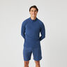 Borg Midlayer Half Zip Sweat-shirt Hommes-Bleu Foncé