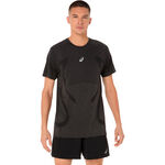 V&ecirc;tements ASICS ASICS Road Seamless Maillot de course Hommes-noir