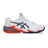 Court FF 3 Chaussure Terre Battue Hommes-Blanc,Bleu Foncé